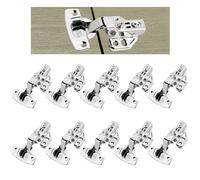 Cerniere per armadio, 10 pezzi con ammortizzatore - Full Overlay, cerniere per ante armadio da cucina
