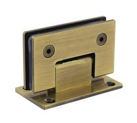 Cerniere per box doccia Cerniera for porta in vetro in acciaio inossidabile Supporto for for doccia 90 135 180 gradi Morsetto for Chip for bagno(Green bronze 90 degrees)