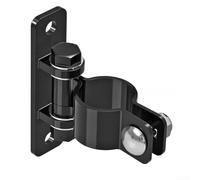 Cerniere per cancelli della fattoria in acciaio al carbonio resistente, resistente alla ruggine, per porte d'ingresso, meccanismo di sicurezza ispessito, nero/argento, cerniere agricole in acciaio al