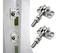Cerniere per cancello da giardino, set di 2 cerniere regolabili M16, in acciaio inox, portata 200 kg, cerniera per cancello da giardino, cortile (M16 112 mm)