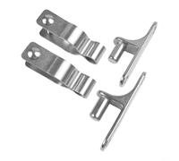 Cerniere per cancello in acciaio inossidabile 304 per tubo da 35 mm, kit di staffe per cancelli agricoli resistenti, montaggio a parete antiruggine per porte da fienile per recinzioni da giardino