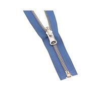 cerniere per cucire, 1 pz 5# Cerniera lampo in metallo con testa reversibile e tirante for accessori fai da te for cucire indumenti(Blue,70cm)