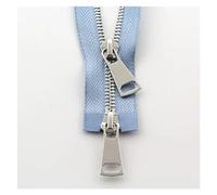 Cerniere Per Cucire Cerniere in metallo con cerniera a doppio cursore a da 70/90 cm for accessori for abbigliamento cucito a giacca Forniture fatte a mano(Sky Blue,90cm)