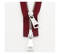 Cerniere Per Cucire Cerniere in metallo con cerniera a doppio cursore a da 70/90 cm for accessori for abbigliamento cucito a giacca Forniture fatte a mano(Wine Red,70 cm)