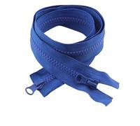 Cerniere per cucito, No 5 cursori bidirezionali con chiusura lampo aperta e doppia, multicolori, 80-150 cm, confezione da 2 o(RoyalBlue,NO5-5PCS-150CM)