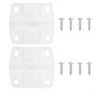 Cerniere per ghiacciaia compatibili con modelli Coleman Cooler - Parti di ricambio in plastica robusta, set di 2 pezzi, bianco