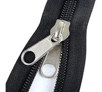cerniere per il cucito, 1 pz 2 m n. 8 cerniera in nylon con 2 pezzi testa di trazione a doppia faccia, cerniera a doppia faccia for tenda da viaggio zanzariera cucito fai da te
