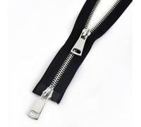 cerniere per il cucito， Accessori for cucire fai-da-te con cerniera for vestiti, giacche, cappotti(Black,80cm)