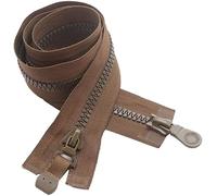 cerniere per il cucito， Cerniera aperta for cerniera di riparazione borse cappotto(Coffee,74cm)