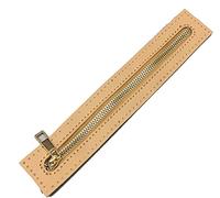 cerniere per il cucito， Chiusura con cerniera in metallo, chiusure con cerniera Cerniere a spirale Strappa-asole Strumenti for cucire, cerniere in pelle for bagagli in PU 2 pezzi(Khaki)