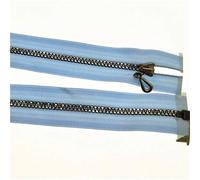 cerniere per il cucito， Chiusura con cerniera in metallo, chiusure con cerniera Cerniere a spirale Taglia asole Strumenti for cucire, cerniere 1 pezzo, 5#(Pale blue)