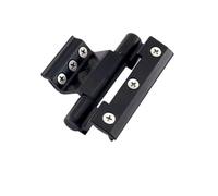 Cerniere Per Legno 1 pz Cerniera for porte e finestre in lega di alluminio Ponte rotto Isolamento termico Cerniera for finestre aperte piatte Hardware Cerniere addensate pieghevoli(Black-90mm)