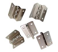 cerniere per legno, cerniere per porte， 10 pezzi 1,6 pollici cerniera a quattro pieghe stecca 7,5 centimetri cerniera di flessione cerniera a quattro pieghe cerniera ferro