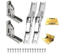 Cerniere Per Legno，Gambe Per Tavoli Pieghevoli，Cerniere Per Mobili，4 Pezzi Cerniere A 90 Gradi, Cerniera Per Staffa Da Scrivania Nascosta Con Viti Per Ante Dell'armadio