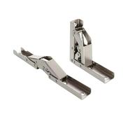 Cerniere Per Mobili 2 pezzi/coppia di staffe for cerniere pieghevoli a 90 gradi, eleganti supporti for telaio scrivania nascosto, a molla piatte for porta/ripiano a 90/180°
