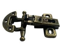 Cerniere per Mobili Antichi Stile Arte Povera CP54 + CP70 - Cerniera Anticata per Ante in Battuta - Scodellino Diametro 27 mm, Collo 00, Pistone 6,5 cm (1)