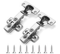 Cerniere per Mobili Cerniere a Chiusura Ammortizzata con Ammortizzatore Perfetta per Armadi, Mobili da Cucina e Cassettiere Facilità di Montaggio e Silenzioso 2 Pezzi