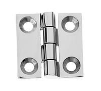 Cerniere per mobili incorporati Cerniera a 4 fori in acciaio inossidabile 316 for porta e finestra di armadietti marini, argento, 3,8 x 3,8 x 0,5 cm