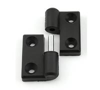 Cerniere per mobili sovrapposte Cerniere per porte 4 pezzi cerniera for porta in plastica testa di accoppiamento nylon pannello divisorio cerniere staccabili del bagno pubblico(Left)