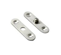 Cerniere per mobili sovrapposte Cerniere per porte Cerniera a sette ante con perno nascosto for porta offset in acciaio inossidabile, rotazione a 360 gradi(56mm x 15.5mm-2pcs)