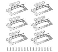 Cerniere per Porta 6 Pezzi, Ardini per Porte 100mm con Viti Antiruggine, In Acciaio Inox Con Cuscinetti a Sfera Per Porte di Casa