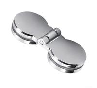 Cerniere per porta della doccia a 180°, resistenti alla ruggine, resistenti alla corrosione, senza cornice, per porta in vetro, accessori moderni per il bagno (B)