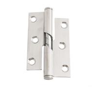 Cerniere per porta in acciaio inox per WC del bagno, cerniera rialzata con cuscinetti silenziosi lisci, apertura sinistra o destra, 52 x 75 mm e 79 x 100 mm (3 pollici a sinistra)