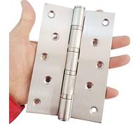 Cerniere per porta resistenti, in acciaio inossidabile, con cuscinetti a sfera, 15,2 cm, per porte interne ed esterne, angoli quadrati, porta in legno resistente con accessori di montaggio, confezione