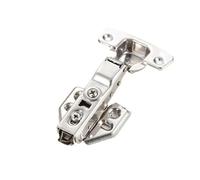 Cerniere per porte, 1 cerniera con chiusura ammortizzata, per porte, idrauliche, senza foratura, per armadietti, mobili (copertura completa) (copertura completa)