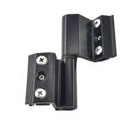 Cerniere Per Porte 1 Pezzo In Lega Di Alluminio For Porte E Finestre, Cerniera A Ponte Rotto, Isolamento, Cerniere Pieghevoli A Ponte Rotto, Ferramenta For Mobili Installazione Facile(Black-right)