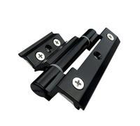 Cerniere Per Porte 1 Pezzo In Lega Di Alluminio For Porte E Finestre, Cerniera A Ponte Rotto, Isolamento, Cerniere Pieghevoli A Ponte Rotto, Ferramenta For Mobili Installazione Facile(Black-95mm)