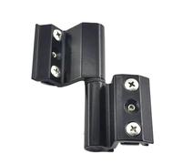 Cerniere Per Porte 1 Pezzo In Lega Di Alluminio For Porte E Finestre, Cerniera A Ponte Rotto, Isolamento, Cerniere Pieghevoli A Ponte Rotto, Ferramenta For Mobili Installazione Facile(Black-left)