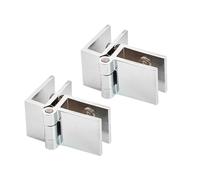 Cerniere Per Porte 2 Pz Cerniera For Porta In Vetro Clip Bifacciale Senza Foro In Acciaio Inox Armadio Armadio Morsetti For Vetro Clip For 0/90/180 Gradi Installazione Facile(90 degrees)