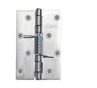 cerniere per porte a chiusura automatica, Cerniera a molla autochiudente in acciaio inossidabile for armadi con viti 2/3/4 pollici 1/3/5/10 set argento(5 Set3 in)