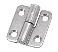 cerniere per porte a chiusura automatica, Cerniere a molla con cuscinetto for porta in acciaio inossidabile 304 argento sinistra destra 37x33mm for armadi(Left)