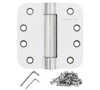 Cerniere per porte a chiusura automatica in acciaio inox, 10,2 x 10,2 cm, raggio 1,2 cm, cerniere a molla resistenti, cerniere per interni esterni dispensa cantina cerniere per porta anteriore,