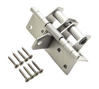 Cerniere per porte a chiusura automatica, tampone idraulico automatico con chiusura silenziosa regolabile per libreria a casa e scuola, argento, 10 x 6,5 cm