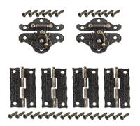 cerniere per porte Cerniera 6 pezzi in bronzo antico for porta di armadietto, for cerniere fai da te for mobili a scatola con viti, chiusura a in legno, ferramenta for per installazione porte