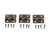 Cerniere per porte, Cerniera for porta 30x26 mm 4 fori con 48 viti 10x2,5 mm confezione da 12 for mobili