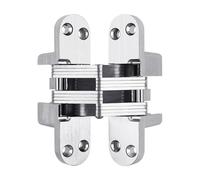 cerniere per porte Cerniere 1 pz nascoste in acciaio inox Cerniera invisibile a scomparsa for porta a croce pieghevole for ferramenta for mobili da cucina per installazione porte(45x130mm)