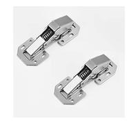 Cerniere per porte, Cerniere for mobili con chiusura ammortizzata e autochiusura, in acciaio laminato a freddo, spessore 1,2 mm, apertura 110° for pannello laterale da 0,5-0,7 pollici(Ax2)