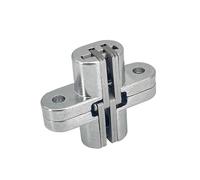 Cerniere per porte con cuscinetti a sfera Cerniere Cerniera A Croce Nascosta For Porta, 2 Pezzi, Con Cuscinetto 180° E Vite, Porte Pieghevoli/finestre, Mobili, Piani Di Lavoro