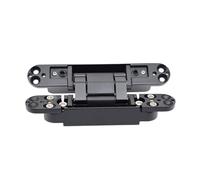 Cerniere per porte con cuscinetti a sfera Cerniere Cerniera Di Porta Invisibile Regolabile Da 180 Gradi Pesante Con Nascosta 80 Kg 177 * 28 Mm(G80 Black 1price)