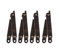 Cerniere per porte con cuscinetti a sfera Cerniere Contenitore for mobili Coperchio girevole pieghevole Dimensioni aperto 11,5x1,1x0,1 cm Cerniera di supporto Bronzo lucido 4 pezzi