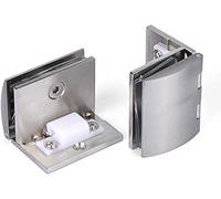 Cerniere per porte doccia in vetro Glass Door Hinge, 2-Piece Set, Suitable for 58 mm Thick Glass, Requires 12 mm Drill Hole(Small)