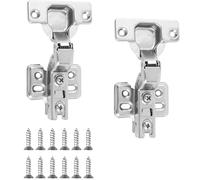 Cerniere per porte doccia in vetro Glass door hinge, 25 mm, set of 2, hydraulic hinge with screws(Half cover)
