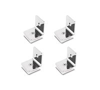 Cerniere per porte doccia in vetro Glass hinge 4 pieces 8-12 mm 304 stainless steel glass door partition accessories(90° Single Side Clip)