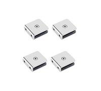Cerniere per porte doccia in vetro Glass hinge 4 pieces 8-12 mm 304 stainless steel glass door partition accessories(0° retaining clips)