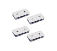 Cerniere per porte doccia in vetro Glass hinge 4 pieces 8-12 mm 304 stainless steel glass door partition accessories(180° bilateral clip)