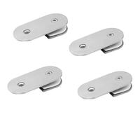 Cerniere per porte doccia in vetro Pack Of 4 304 Stainless Steel Glass Door Hinges Clamps For 8-12mm Shower Multiple Sizes(180° 85mm Single Side Clip)